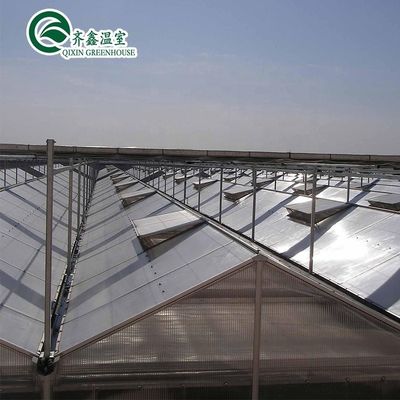 3.8m-9.8m Ridge Height Glass Solar Greenhouse για απαιτήσεις πελατών